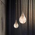 Hailey Alabaster Raindrop Pendant Lighting, Dining Table Pendant - King Lamps