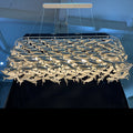 Porcelain Fish Shape Dining Table Chandelier-King Lamps