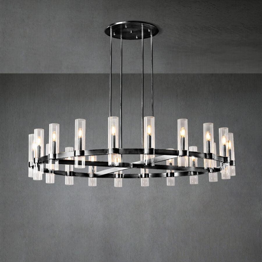Ravelle Round Chandelier 72" - King Lamps