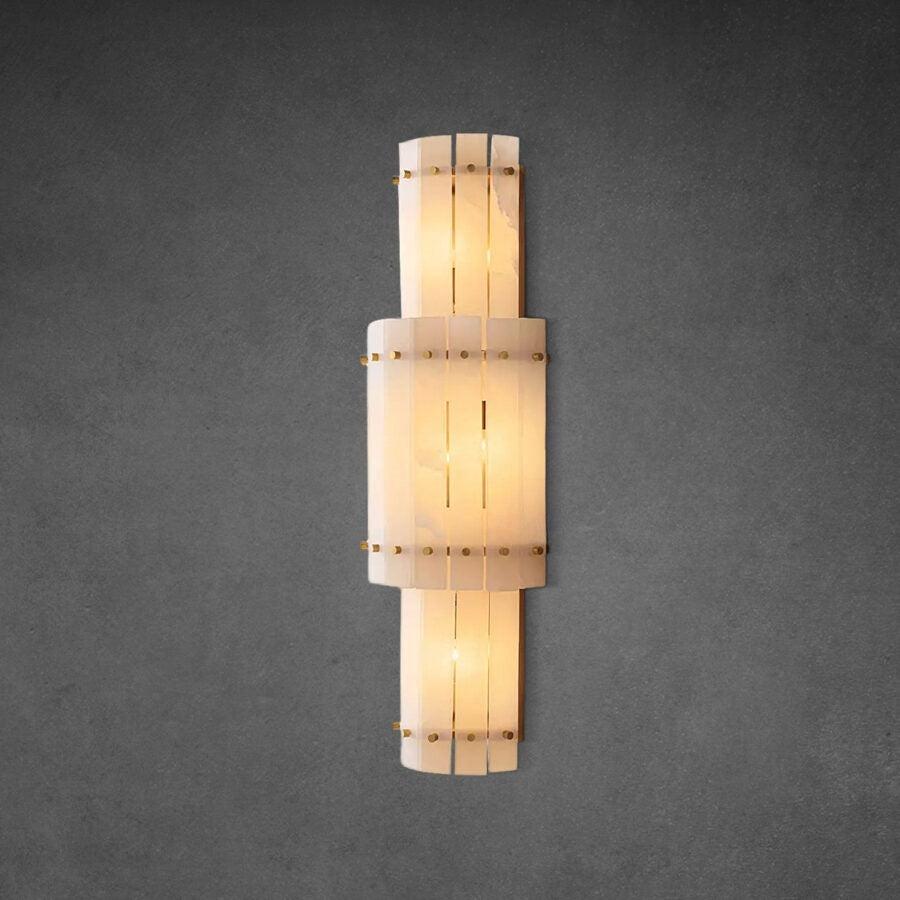 San Marco Alabaster Grand Round Sconce - King Lamps