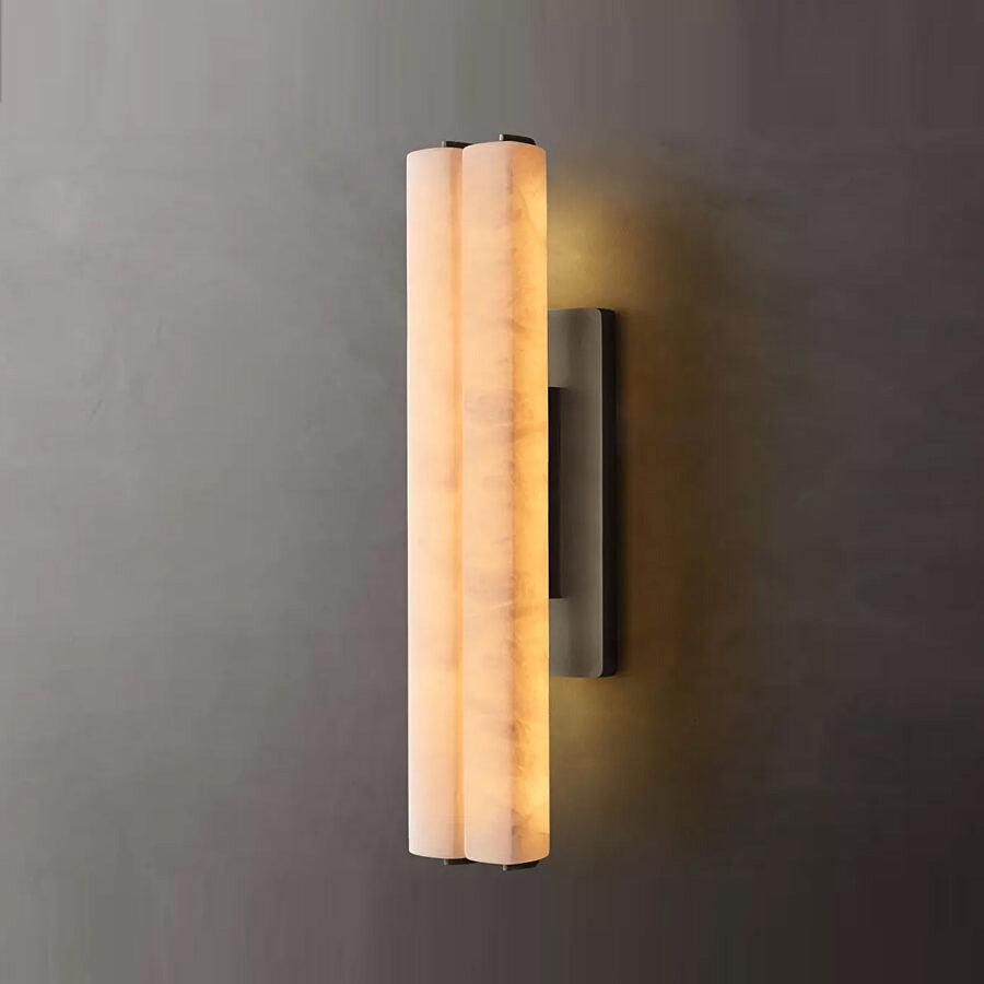 Auduben Alabaster Double Sconce - King Lamps