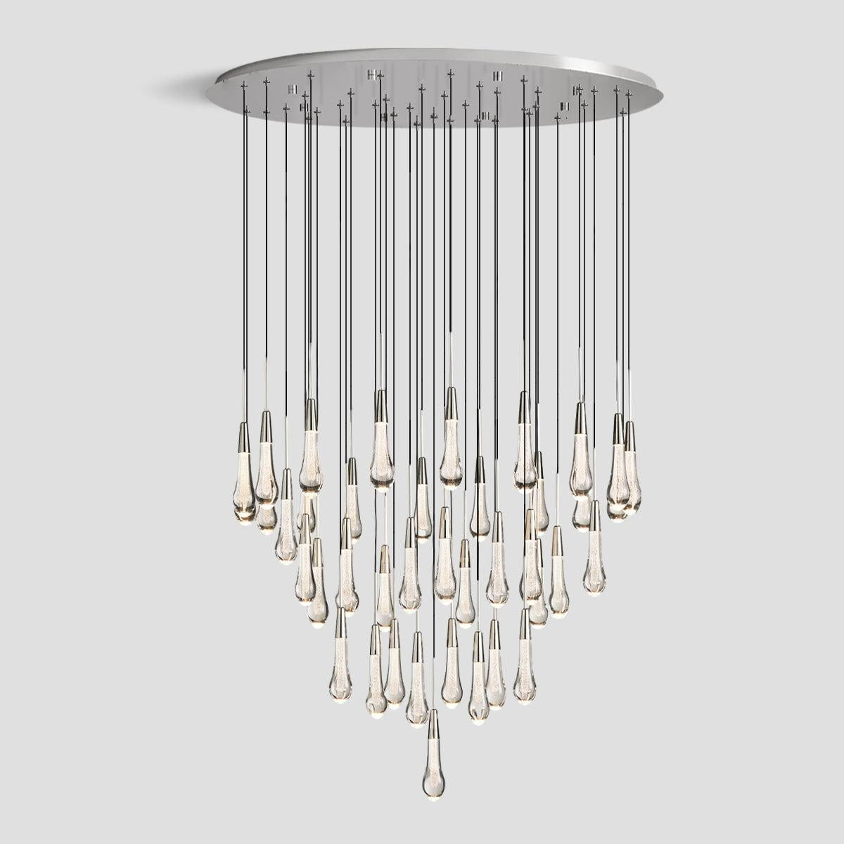 Soltaire Crystal Round Chandelier 17" 24" 36" 40'' 48'' 58"D - King Lamps