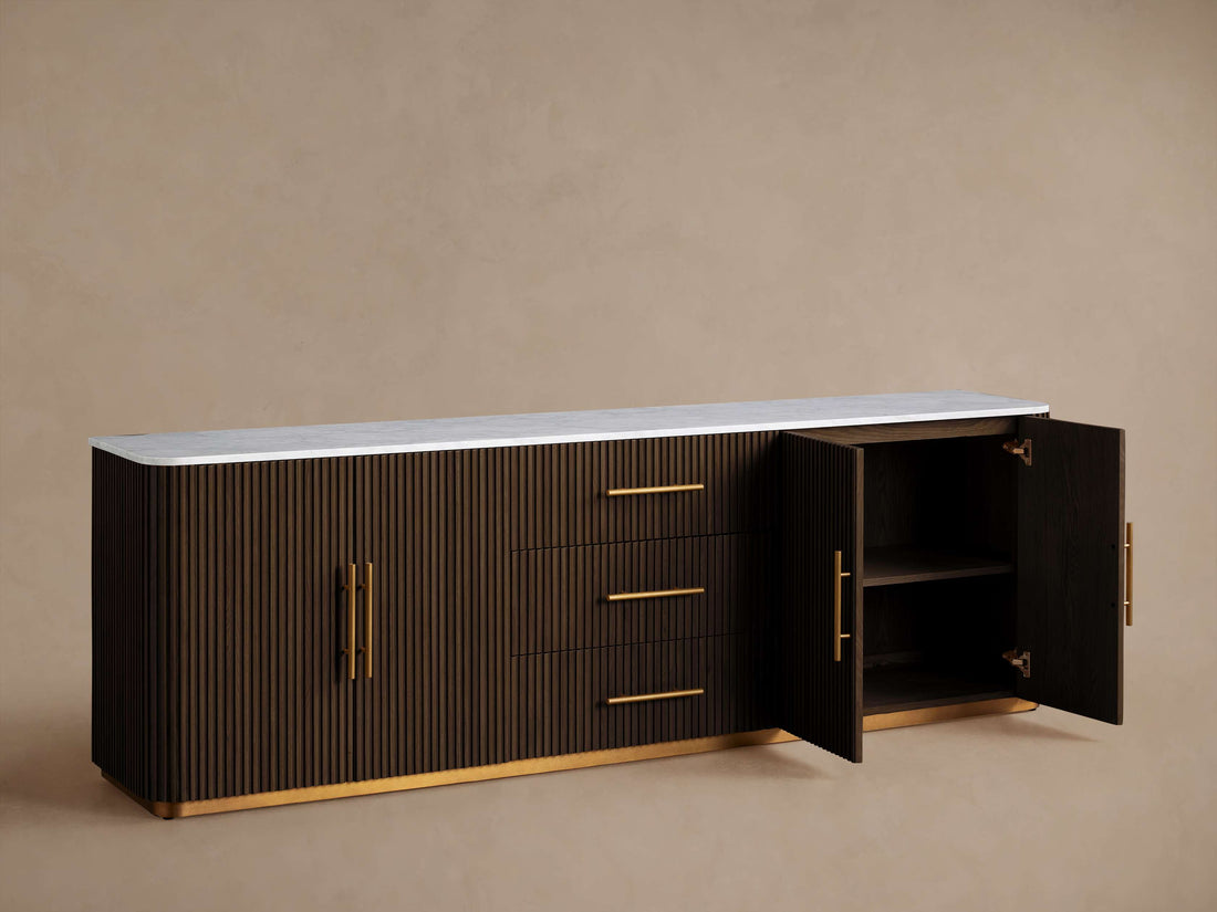 Finnley Plinth Sideboard with Drawers - King Lamps