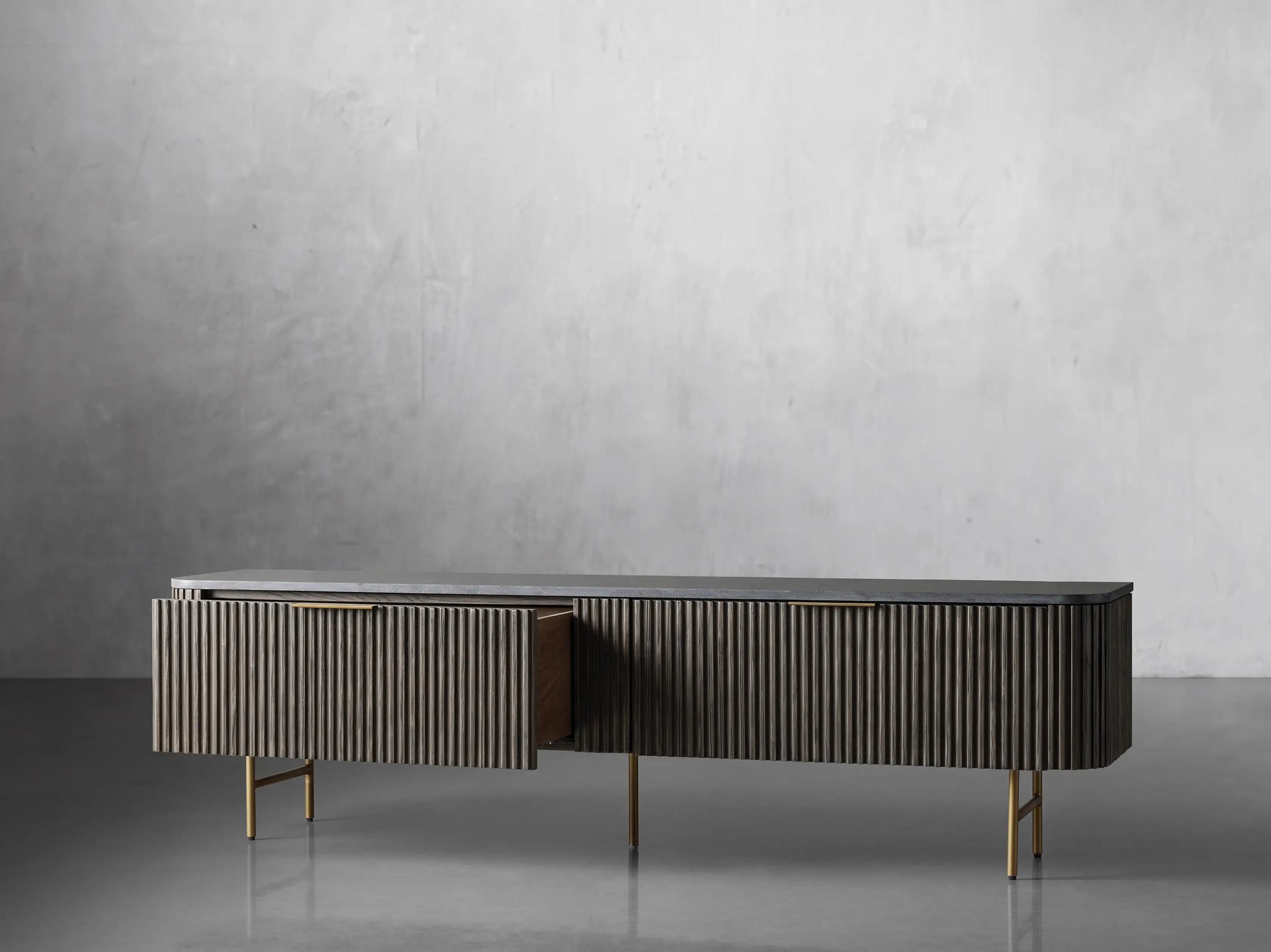 Finnley Low Media Console - King Lamps
