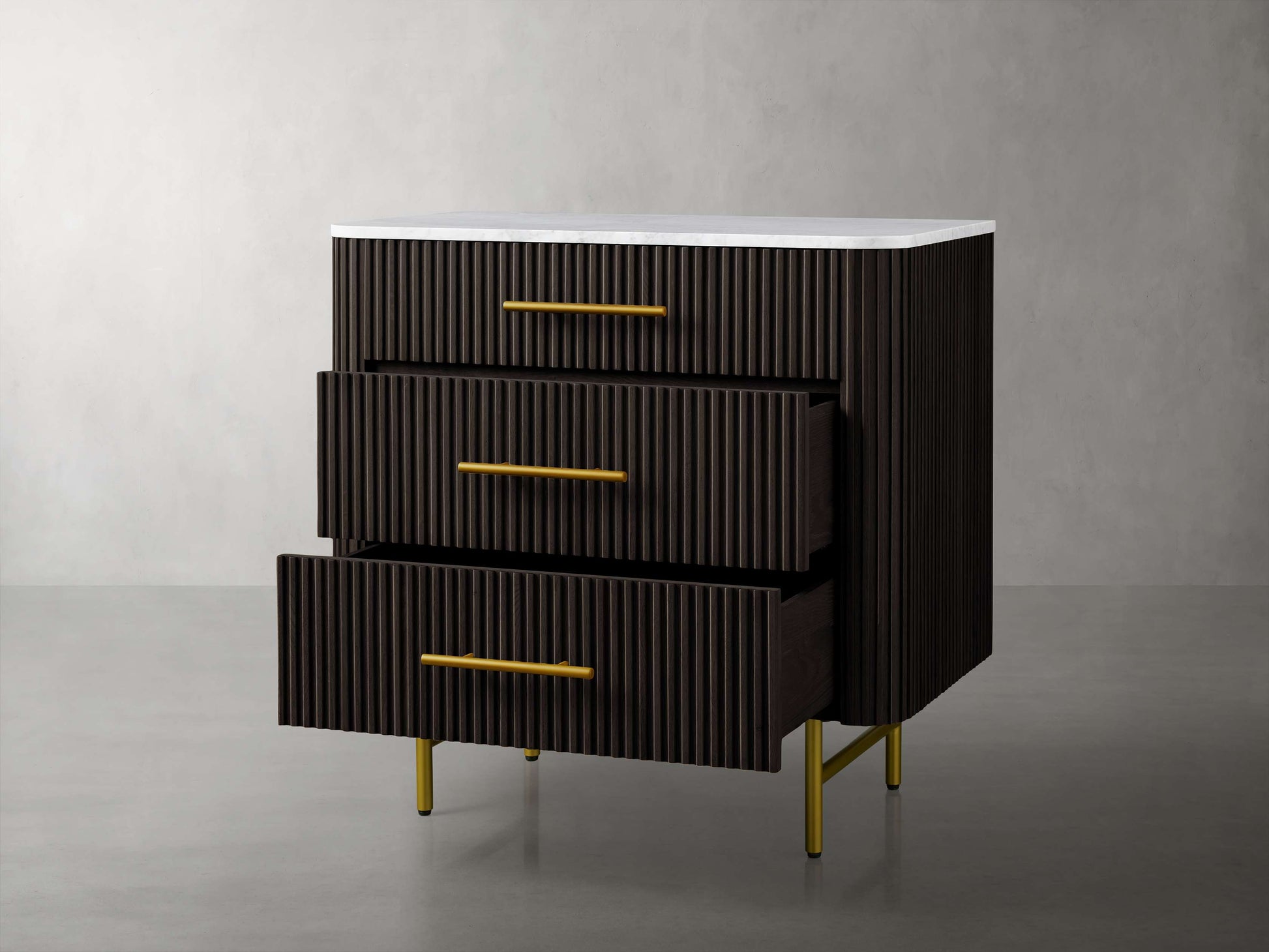 Finnley Three-Drawer Chest - King Lamps