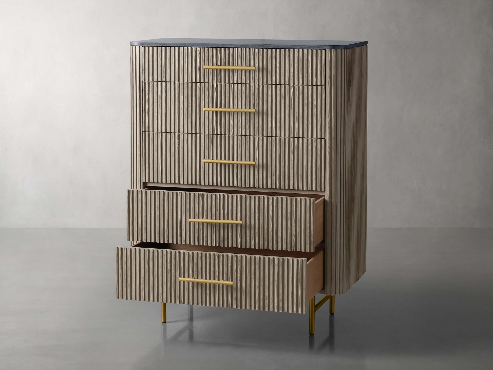 Finnley Five-Drawer Dresser - King Lamps