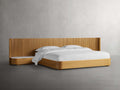 Finnley Extended Headboard Bed - King Lamps