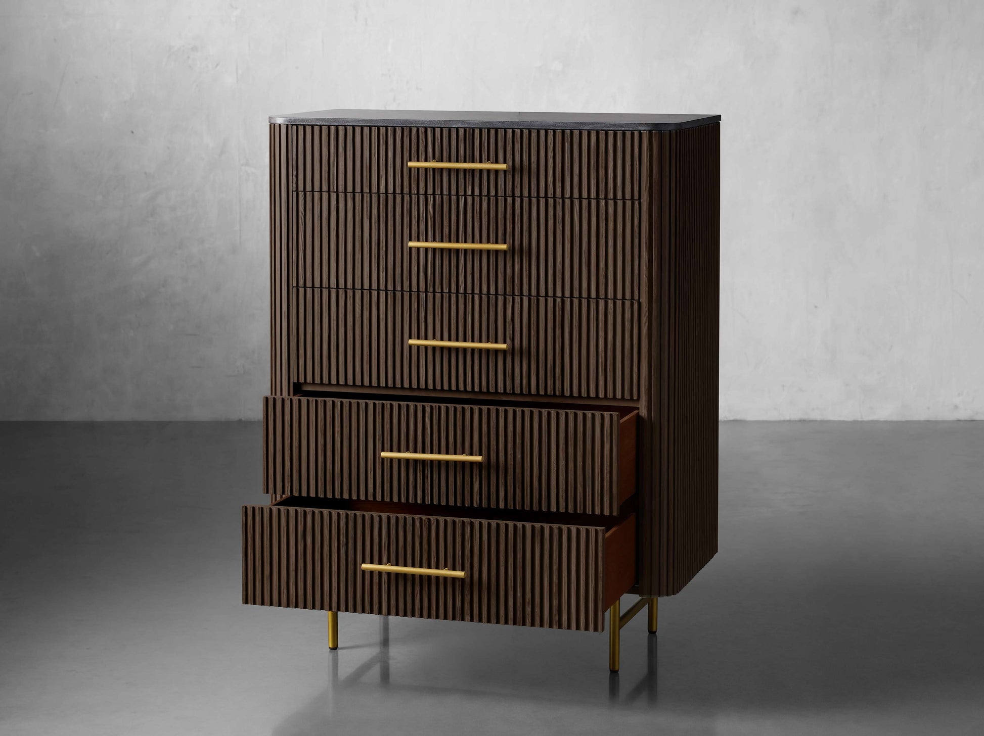 Finnley Five-Drawer Dresser - King Lamps