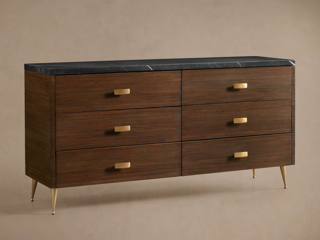 Giselle Six-Drawer Dresser - King Lamps
