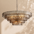 Amor 5-Tier Ghiaccio Glass Round Chandelier 48