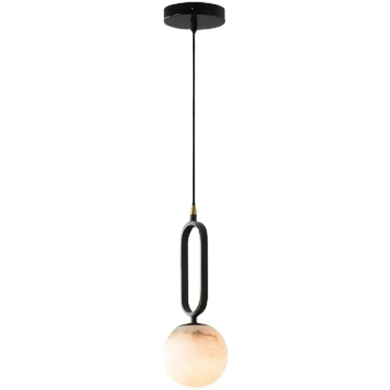 Phoenix Alabaster Sphere Pendant Light, Modern Pendant Lighting - King Lamps