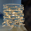 Porcelain Fish Shape Dining Table Chandelier-King Lamps