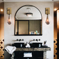 Rain Glass Wall Sconce Rod - King Lamps