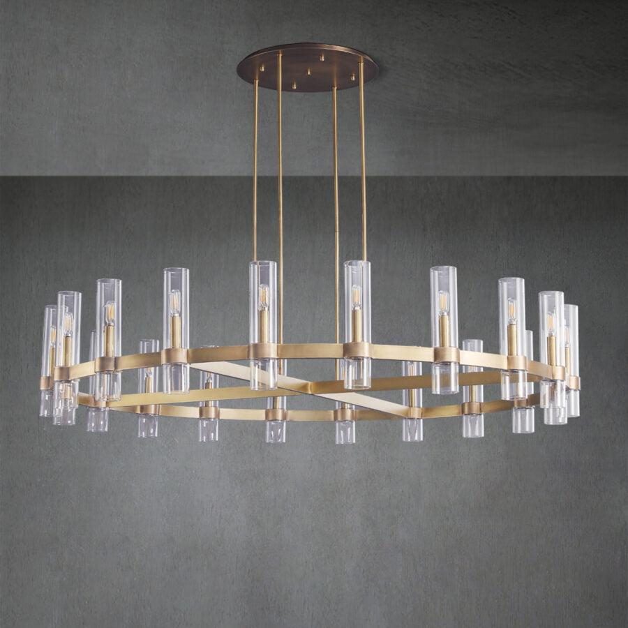 Ravelle Round Chandelier 72" - King Lamps