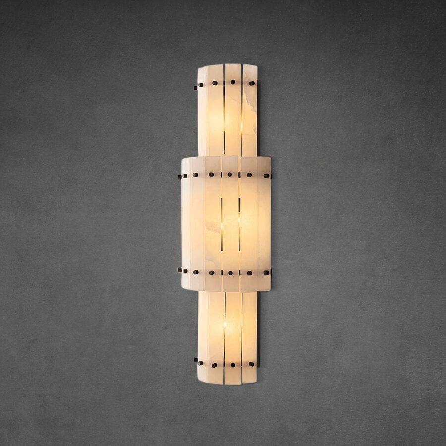 San Marco Alabaster Grand Round Sconce - King Lamps