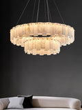 Halos Alabaster Round/Square Chandelier - King Lamps