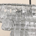 Amor Ghiaccio Glass Oval Chandelier 54