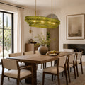 Amor Ghiaccio Glass Oval Chandelier 54