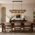Amor Ghiaccio Glass Oval Chandelier 54