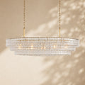 Amor Ghiaccio Glass Oval Chandelier 54