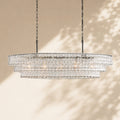 Amor Ghiaccio Glass Oval Chandelier 54