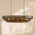 Amor Ghiaccio Glass Oval Chandelier 54