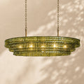 Amor Ghiaccio Glass Oval Chandelier 54