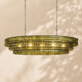 Amor Ghiaccio Glass Oval Chandelier 54