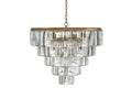 Leyland Tiered Round Crystal Chandelier - King Lamps
