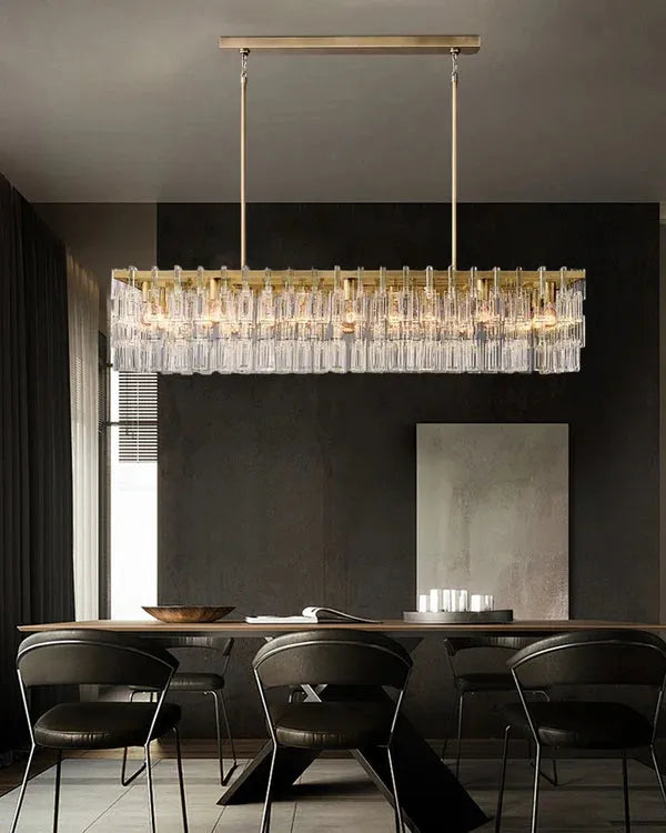 Marigan Rectangle Chandelier 60" - King Lamps