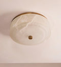 Odessa Alabaster Flush Light