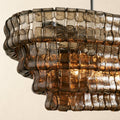 Amor Ghiaccio Glass Oval Chandelier 54