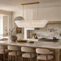 Amor Ghiaccio Glass Oval Chandelier 54