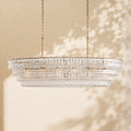 Amor Ghiaccio Glass Oval Chandelier 54