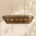 Amor Ghiaccio Glass Oval Chandelier 54