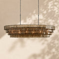 Amor Ghiaccio Glass Oval Chandelier 54