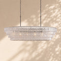 Amor Ghiaccio Glass Oval Chandelier 54