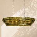 Amor Ghiaccio Glass Oval Chandelier 54
