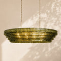 Amor Ghiaccio Glass Oval Chandelier 54