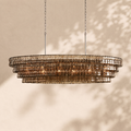 Amor Ghiaccio Glass Oval Chandelier 54