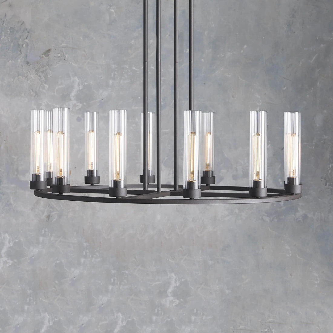 Andreas Round Glass Chandelier 30"W 40"W - King Lamps