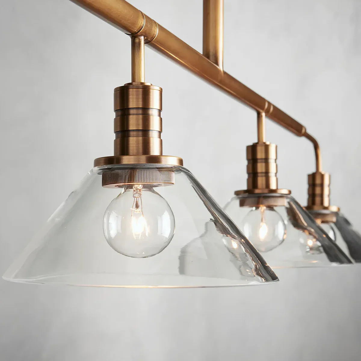 Art Glass Therona Linear Chandelier-King Lamps