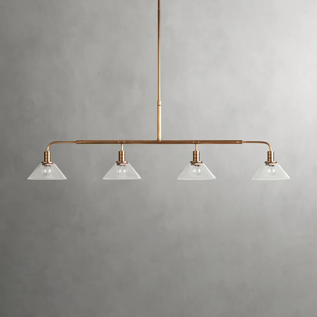 Art Glass Therona Linear Chandelier-King Lamps