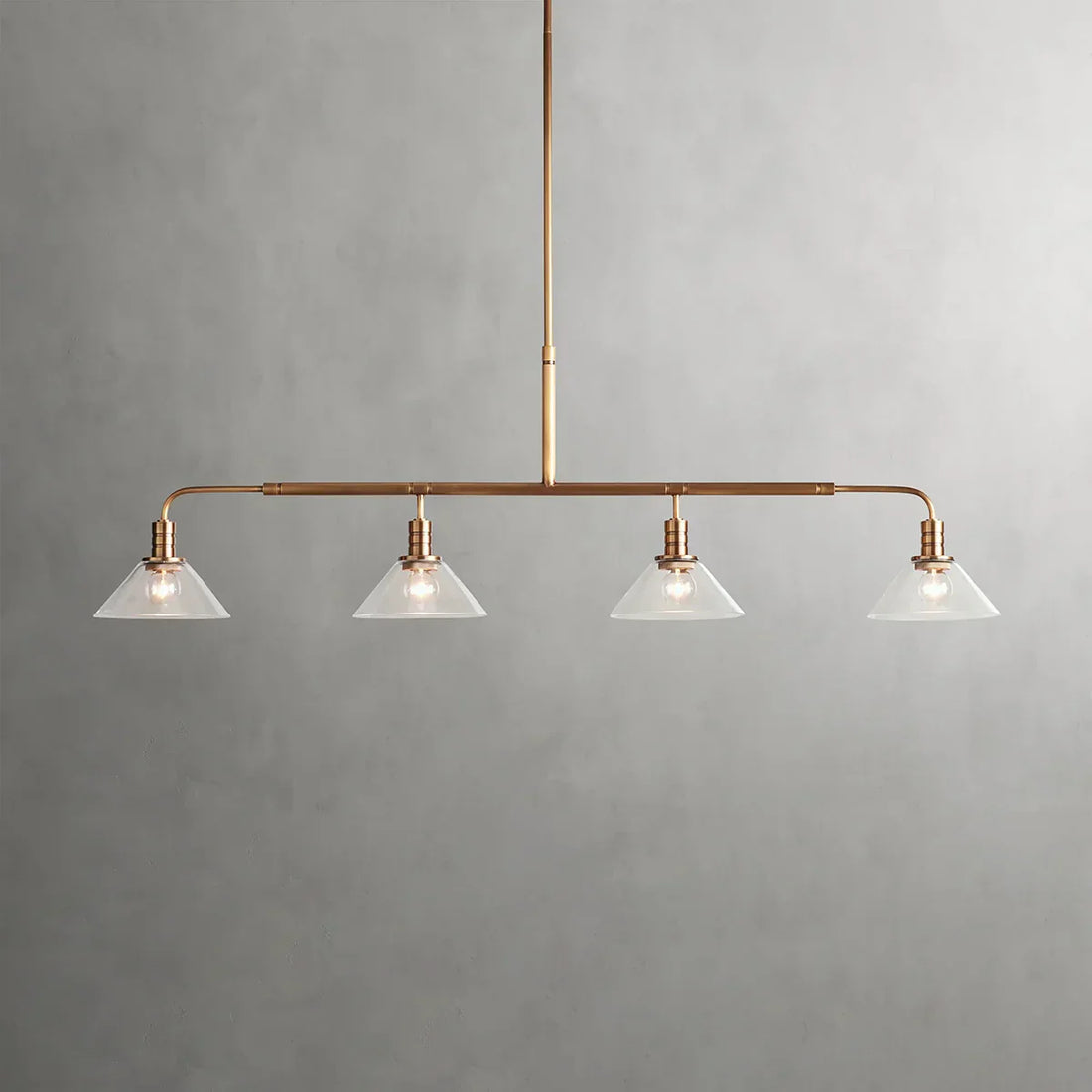 Art Glass Therona Linear Chandelier-King Lamps