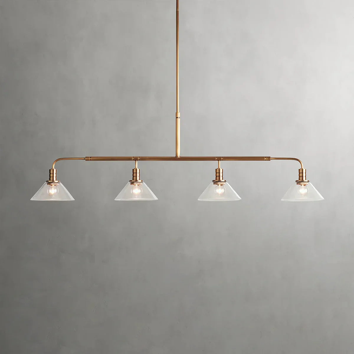 Art Glass Therona Linear Chandelier-King Lamps