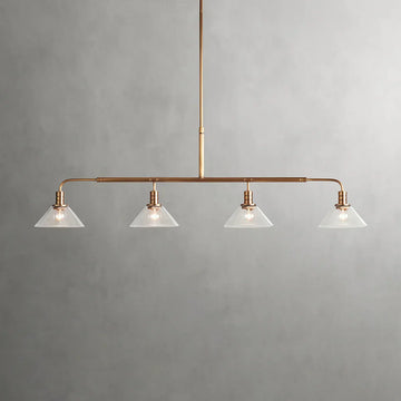 Art Glass Therona Linear Chandelier-King Lamps