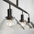 Art Glass Therona Linear Chandelier-King Lamps
