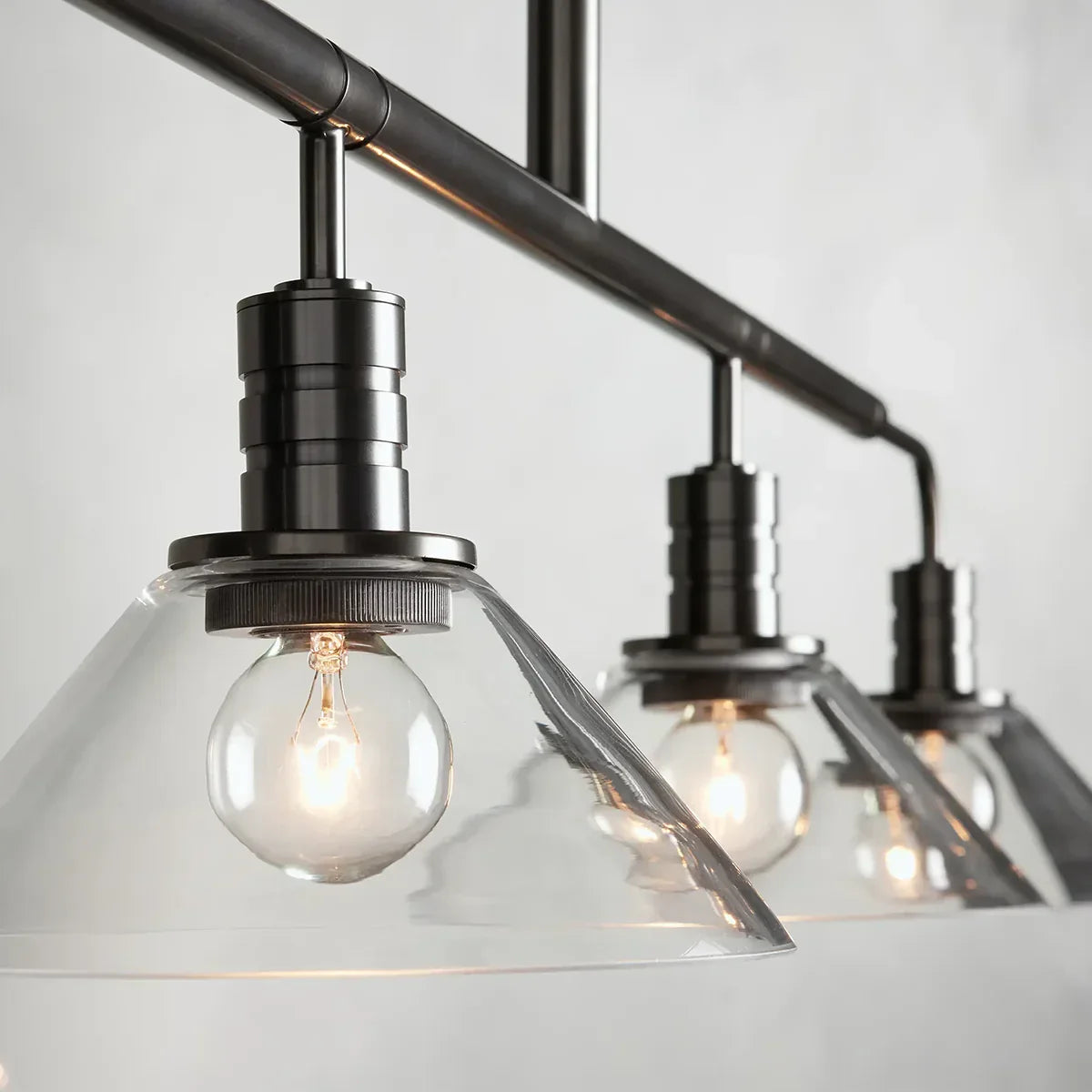 Art Glass Therona Linear Chandelier-King Lamps