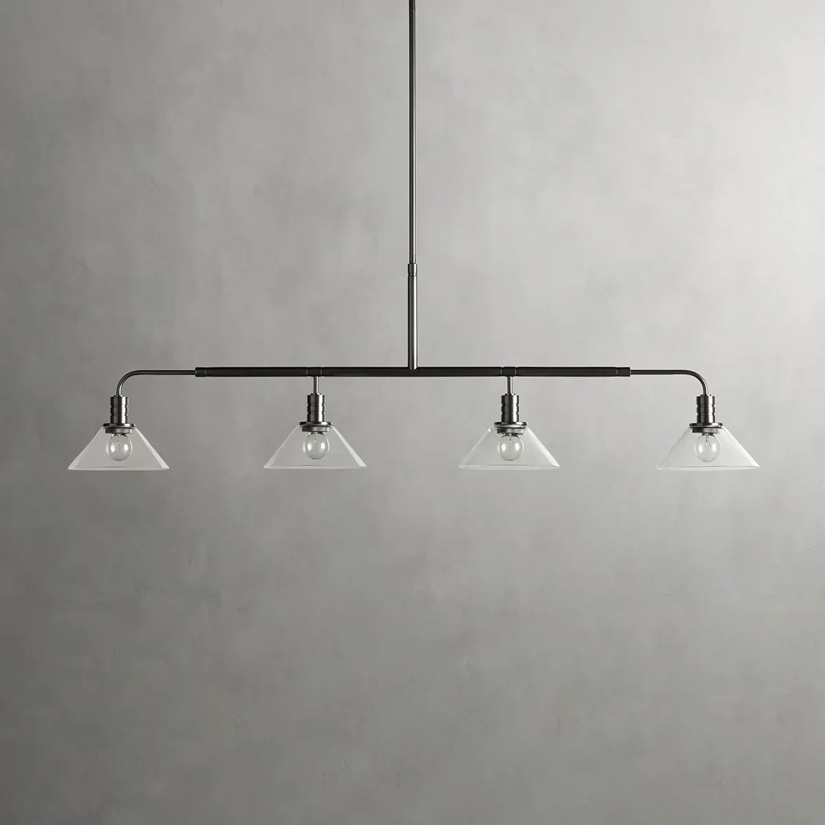 Art Glass Therona Linear Chandelier-King Lamps