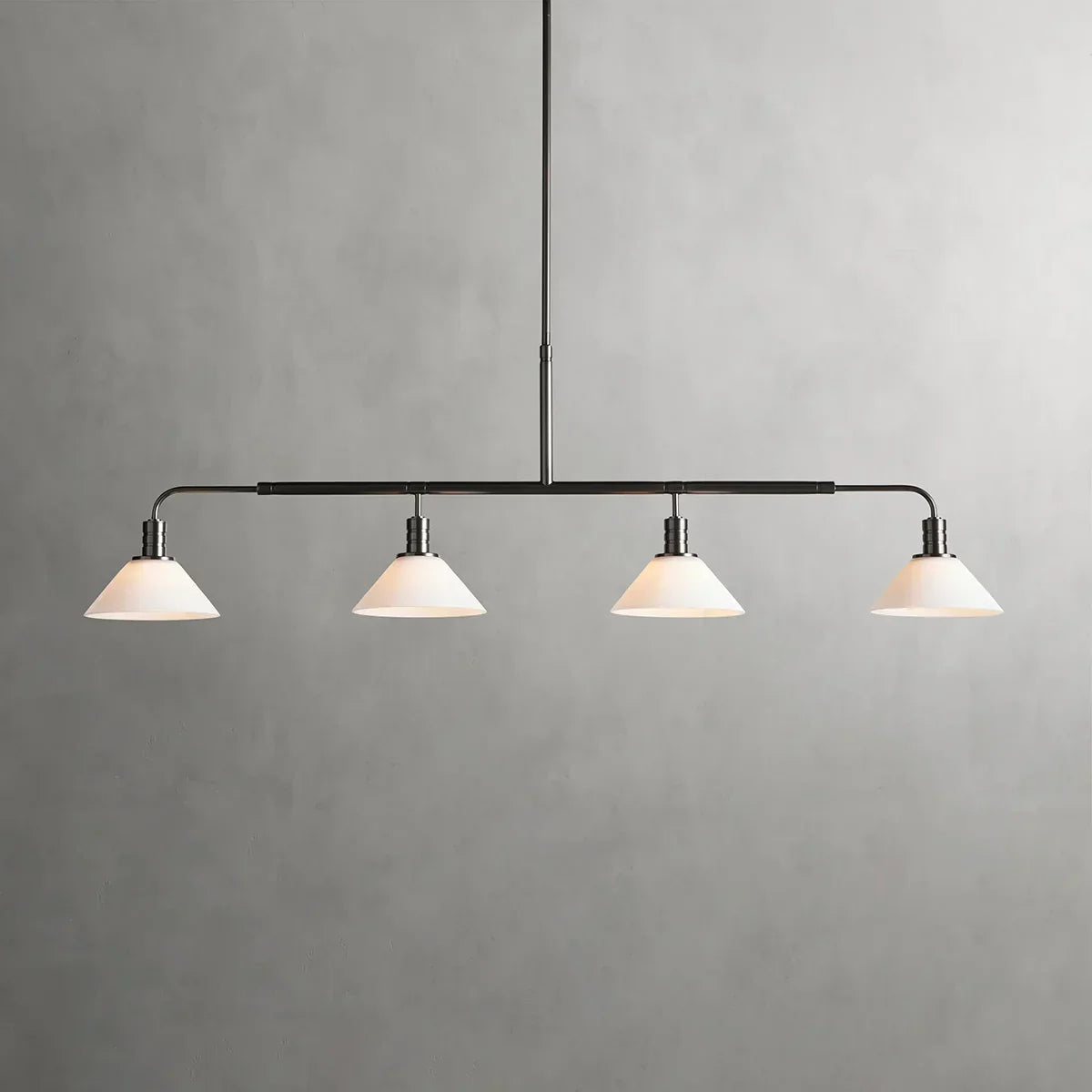 Art Glass Therona Linear Chandelier-King Lamps